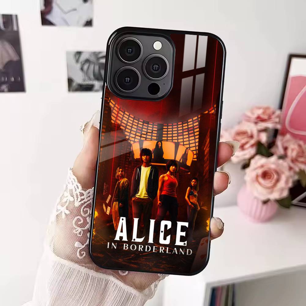 Горячий ТВ-сериал «Алиса в Пограничье» Чехол для телефона для iPhone 17 16 15 14 13 12 Pro Max Plus для Magsafe Зеркальный Беспроводной Магнитный Чехол
