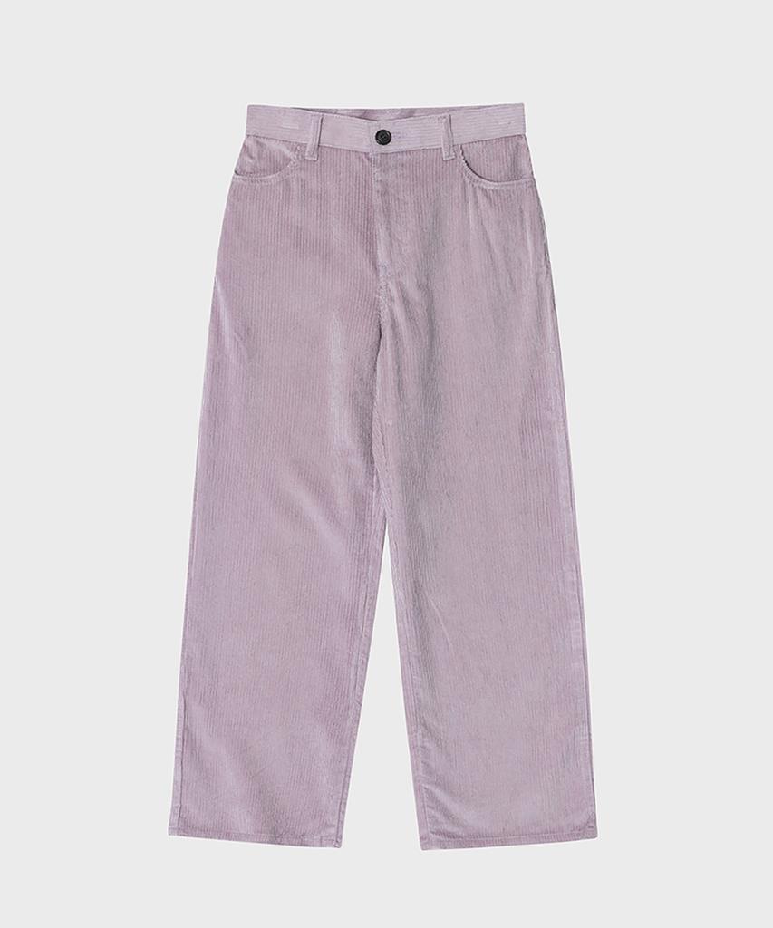 NOIRER FOR WOMAN Tencel-Ribbed Wide Pants (Lavender Pink)