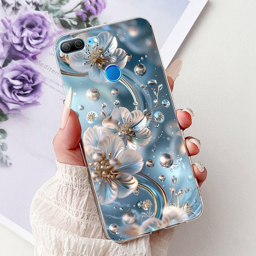 Прозрачный чехол для Honor 9 Lite Милый Кот Модные Цветы Смешная Расписная Задняя Крышка Для Чехла Телефона Honor 9Lite LLD-L21 LLD-L31 LLD-L11