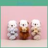 Adorable Sea Otter Plush Toy Cute Fluffy Keychain Charm Bags Perfect Doll Gift