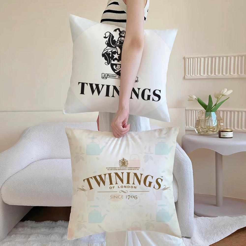Элегантная Красная Бренд T-Twinings Наволочка для Подушки Короткий Плюш Невидимая Молния Комната Диван Наволочка