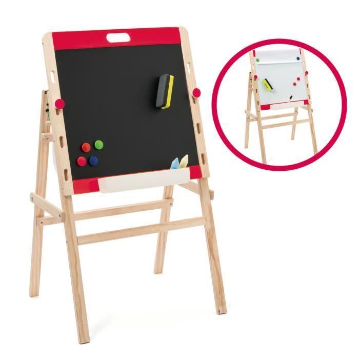 OXYBUL / ARTIBUL Складной и регулируемый по высоте стол с белым лицом и; Черное лицо