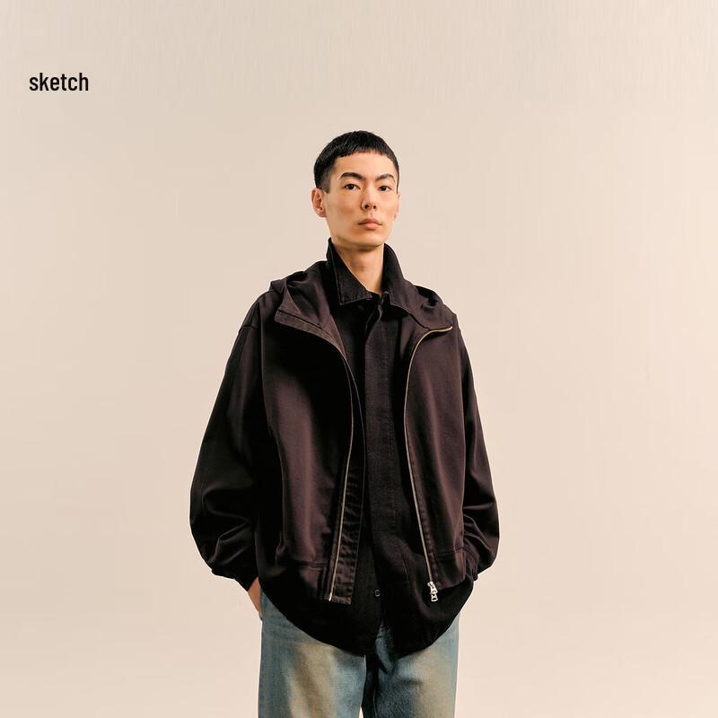 CROQUIS Men's 2024 Autumn Loose Fit Hooded Sweatshirt