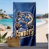 Пляжное полотенце с принтом North Queensland Cowboys Мягкое Портативное Быстросохнущее?Сухое полотенце для бассейна, летнего отпуска, активного отдыха на природе