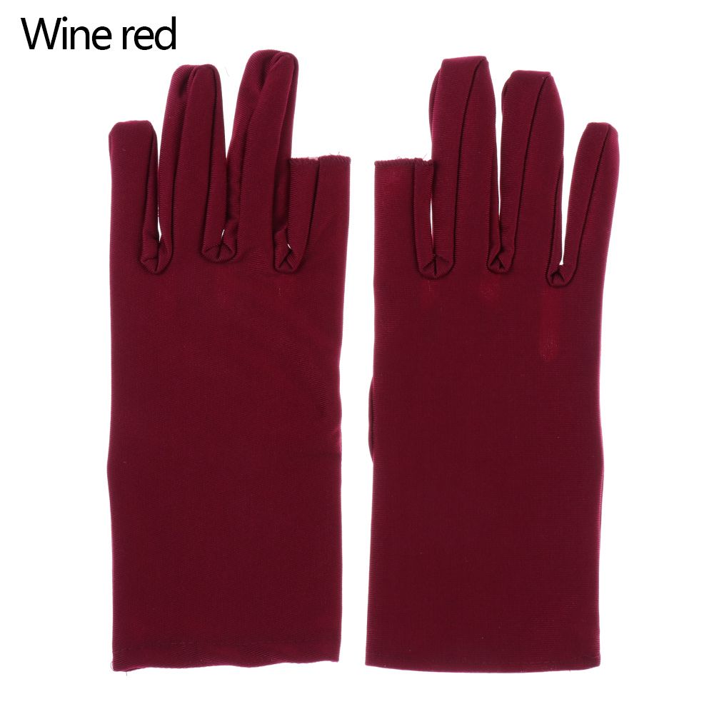Sun Protection Two Finger Touch screen Driving Gloves Summer Mittens Thin Spandex Gloves