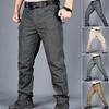 Мужские тактические тренировочные брюки из смеси хлопка и льна с несколькими карманами, городские брюки-карго, облегающие беговые брюки для тренировок, рыбалки на открытом воздухе