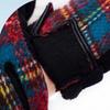 Velvet Plaid Gloves Gothic Lolita Touch Screen Gloves Fashion Wool gloves  for Women
