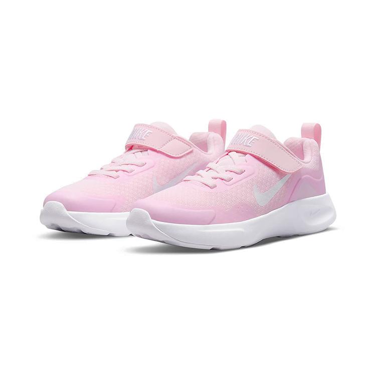 Nike Кроссовки для бега Wearallday, устойчивые к истиранию, низкие, розово-белые, для детей 3-7 лет CJ3817-601