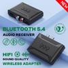 VAORLO Bluetooth 5.4 аудио приемник USB U-диск музыкальный беспроводной адаптер с микрофоном 3,5 мм AUX R/L RCA HIFI стерео для автомобильного усилителя динамиков
