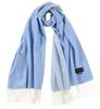 Cashmee Rv60 Premium Quality Cashmere Reversible Unisex X White 100% Stole, Large, Fomalhaut, (Saxe (D3466))