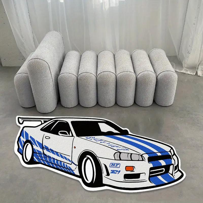 Stylish Sports Car Rug - Insulating, Warm, Non-Slip Bedroom Entrance Mat, Bedside Rug Living Room Sofa Rug, Home Decor