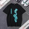 Неоновые футболки Demon Slayer Tanjiro Sword с героями мультфильмов, уличная одежда унисекс, женские модные футболки большого размера, одежда унисекс