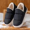 Down Cotton Slippers Autumn and Winter Bag Heel Non-slip Indoor Home Home Home Thickened Warm Couple Outer Cotton Shoes