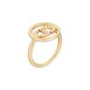 Dior 30 Montaigne Classic Cd Letter Logo Metal Resin Ring Women rings Gold R1514WOMRS-D301