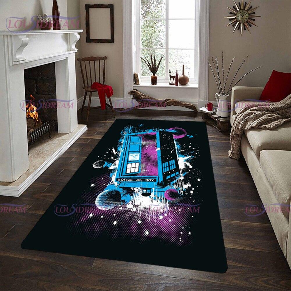Тайный доктор. Коврик из серии «Доктор ТВ» для спальни, 3D ТАРДИС с принтом, большой ковер для зала, напольный ковер для гостиной, ковер для комнаты, декор