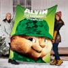 Alvin Chipmunks Theme Printed Blanket Perfect For Couch Bed Travel Outdoor Use Machine Washable Cozy Durable
