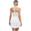 Women Dance Jumpsuit Halter Neck Sleeveless Spark Rhinestones Fringed Strappy Back Latin Dance Costume