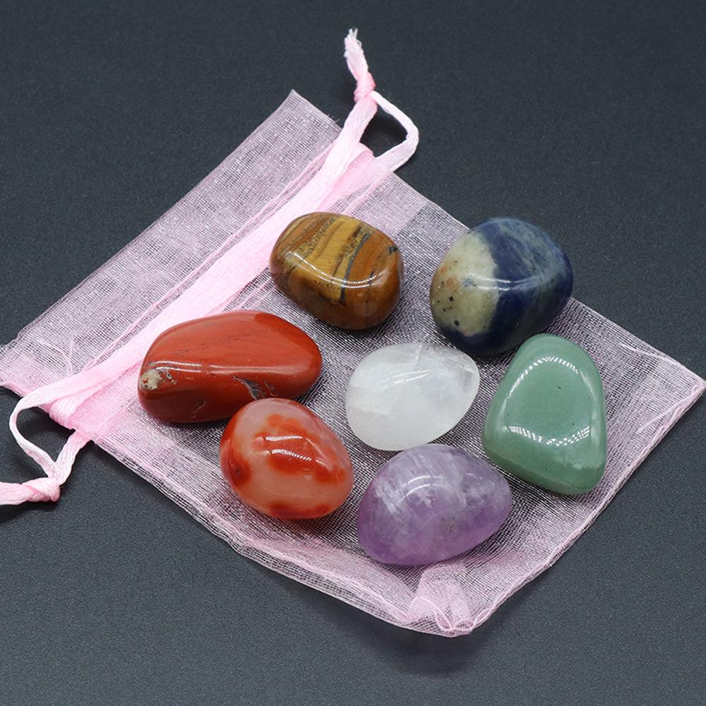 8 шт./кор., набор украшений из натуральных камней Boho Energy Yoga Stone 7 Chakra Stone для подарков на день рождения, свадьбу, уникальные товары для рукоделия на Пасху и День матери