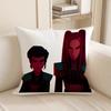 KPop Demon Hunters  Super cute cartoon girl on pillowcase: diverse expressions and shapes, fashionable home decoration