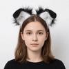 Furry Gothic Headband Animal Lolita Ears Headwear Practical Cosplay Headband  Children