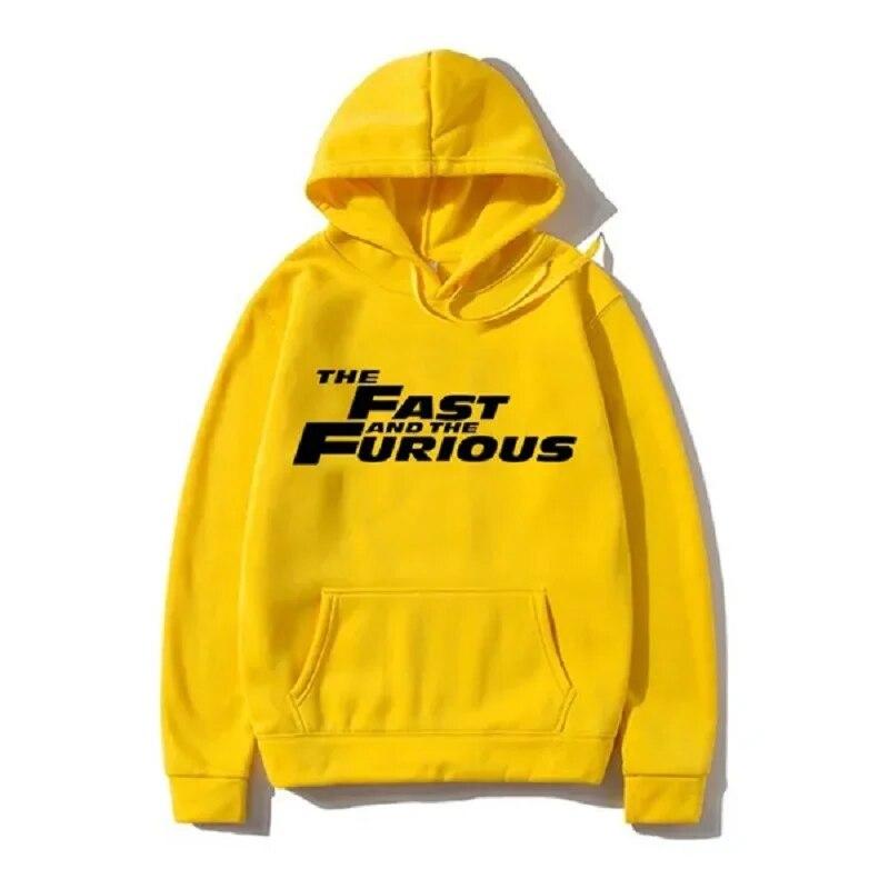 Hoodies Fast And Furious Vintage Print Sweatshirts Men Women Fashion Neutral Hip Hop Sweatshirt Oversized Hoodie Coat Tracksuit
