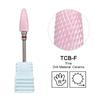 Ceramic Milling Cutter Flame Carbide Nail Drill Bits Pink Gel Remover Electric Machine Drills Polishing Peeling Nails Art Tools