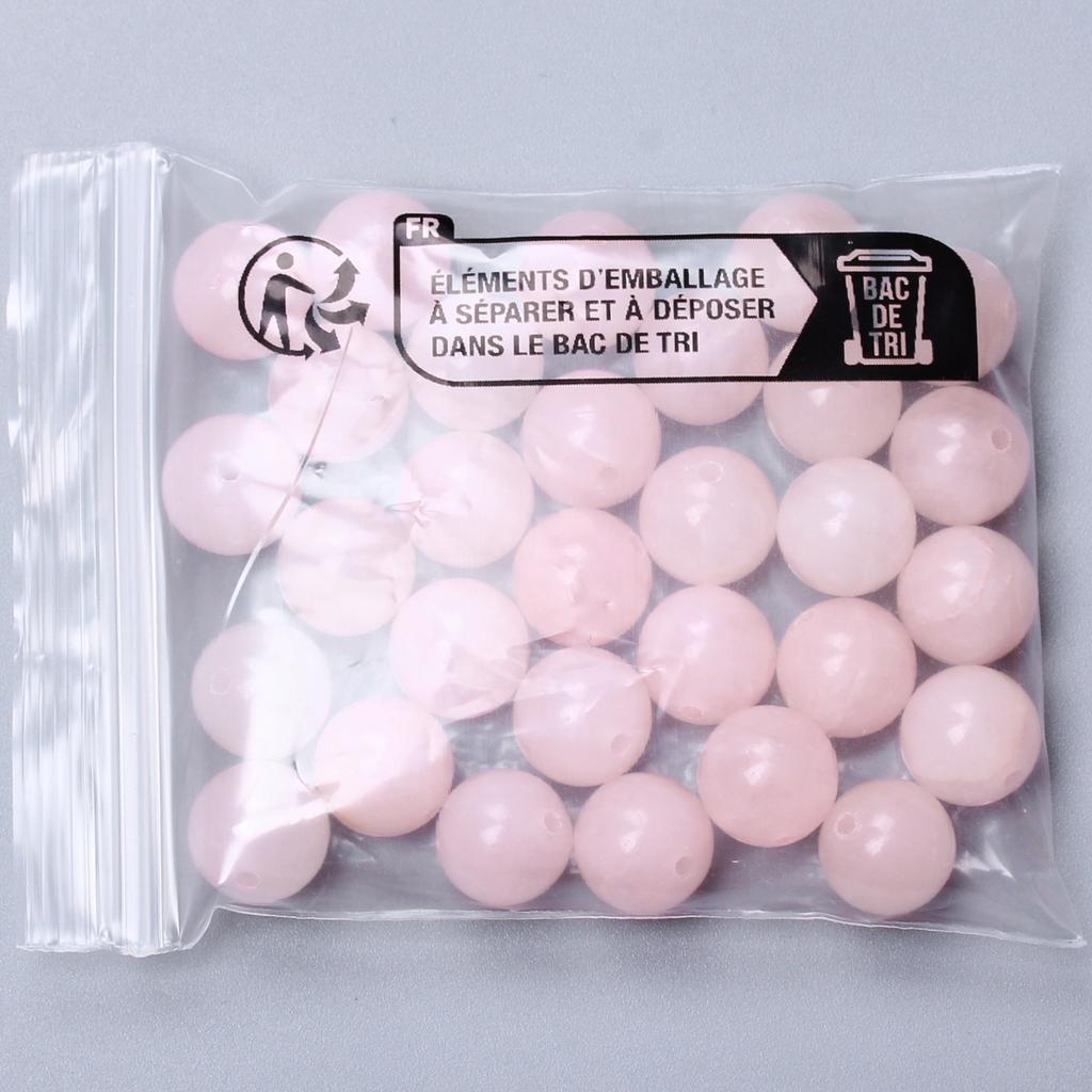 Товары для дома и вечеринок Материал для ожерелья-брелока Розовый натуральный камень случайного цвета Круглые бусины ручной работы «сделай сам» 20-60 шт. 4/6/8/10/12 мм свободные бусины