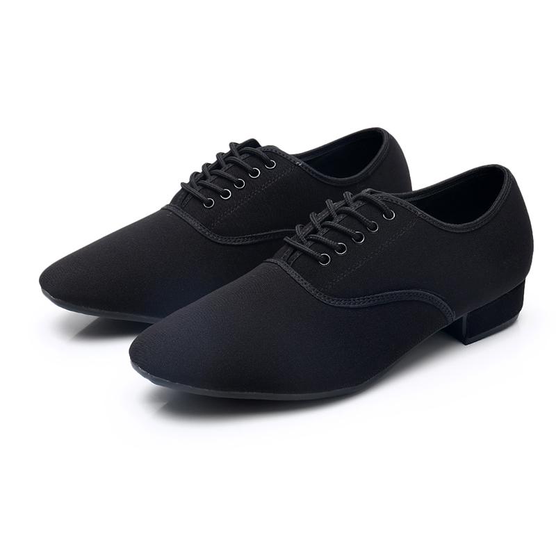 Oxford Cloth Men Modern Dance Shoes Soft Sole Tango Latin Ballroom Party Dance Shoes 2.5CM Heel