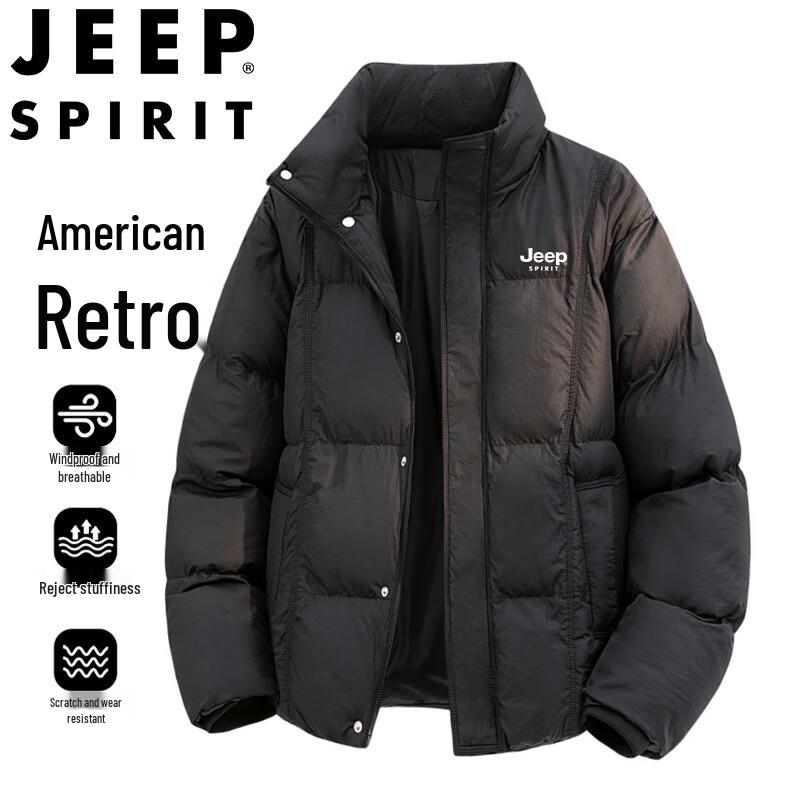 JEEP SPIRIT Мужская зимняя куртка с подкладкой и воротником-стойкой