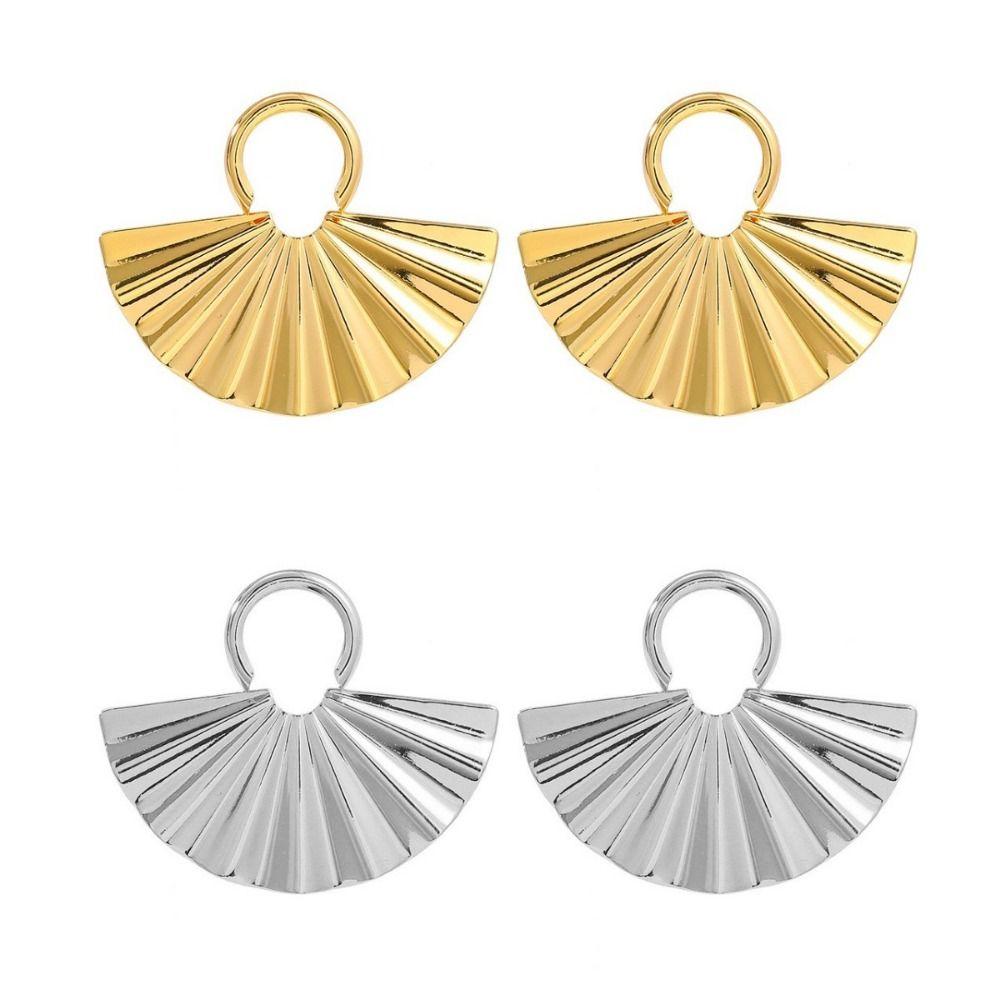 Трендовые веерообразные серьги-подвески Креативные металлические серьги-гвоздики в стиле панк-серьги для женщин