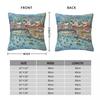 Portofino Italy Square Pillowcase Polyester Linen Velvet Creative Zip Decor Pillow Case Car Cushion Cover