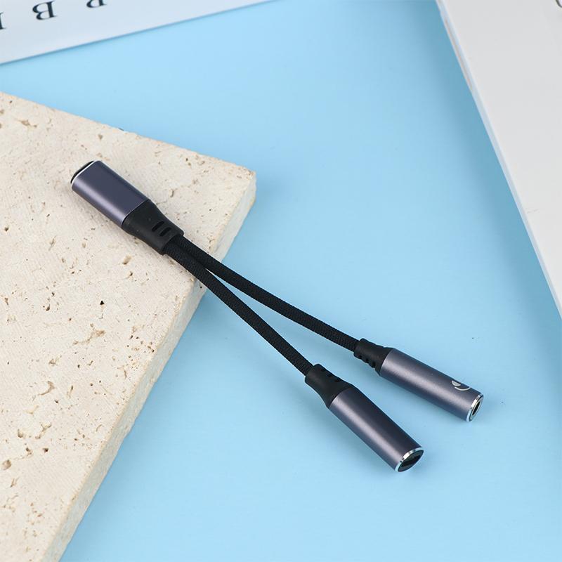 2-в-1 USB-C на 3,5 мм Адаптер для наушников и зарядки PD 60 Вт Кабель для быстрой зарядки Адаптер с разъемом Aux для мобильного телефона Pad
