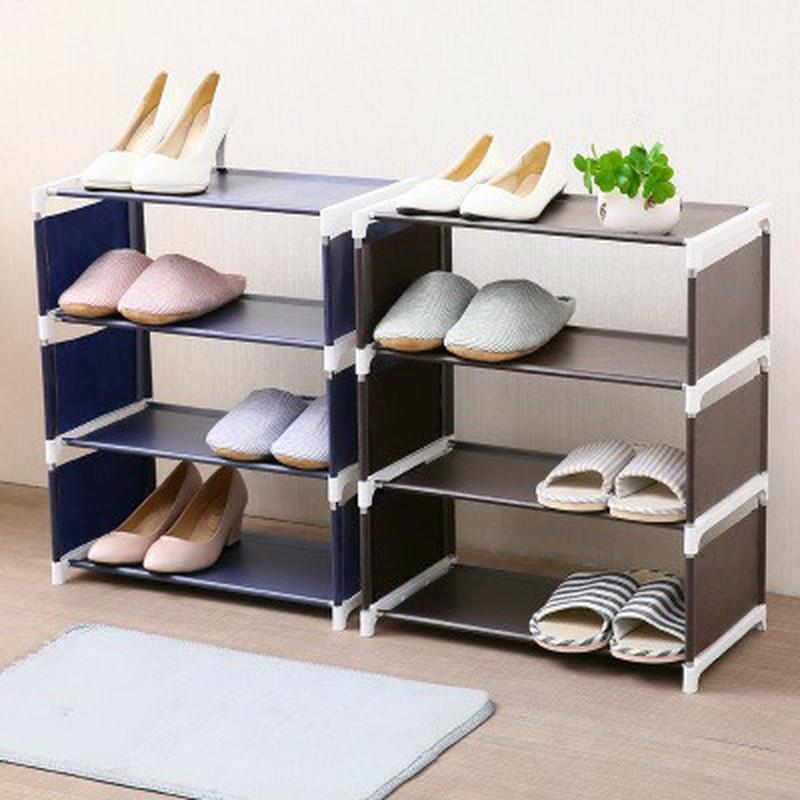 3/4Tier Shoe Tower Shelf Shoes Rack Organizer Shelf Storage Cabinet Nonwoven Shelf