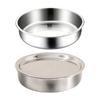 Stainless Steel Egg Steamer Bowl with Lid Food Grade Steaming Pot for Microwave Heat Resistant Custard Dish for Home Kitchen