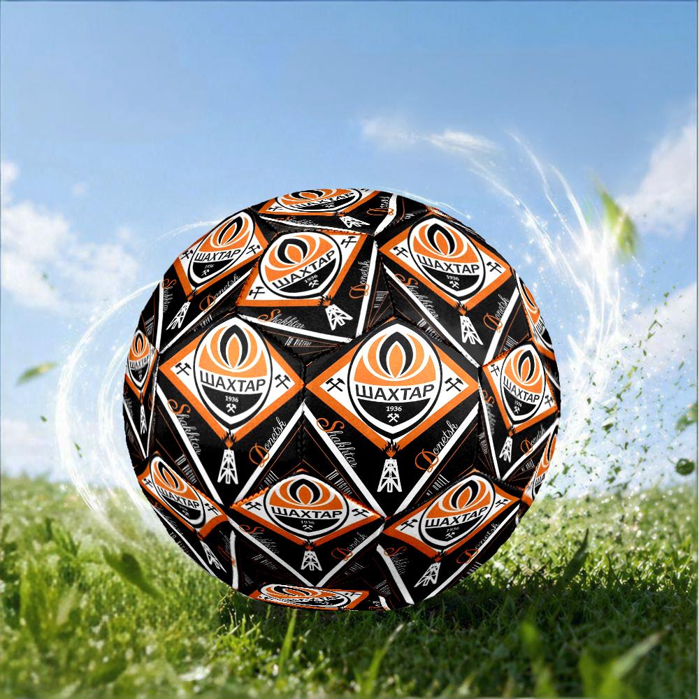 Shakhtar Donetsk Crest Design Size 5 Soccer Ball,Indoor/Outdoor Suitable for Training Matches Tournaments Practice Games Perfect Gift for Fan