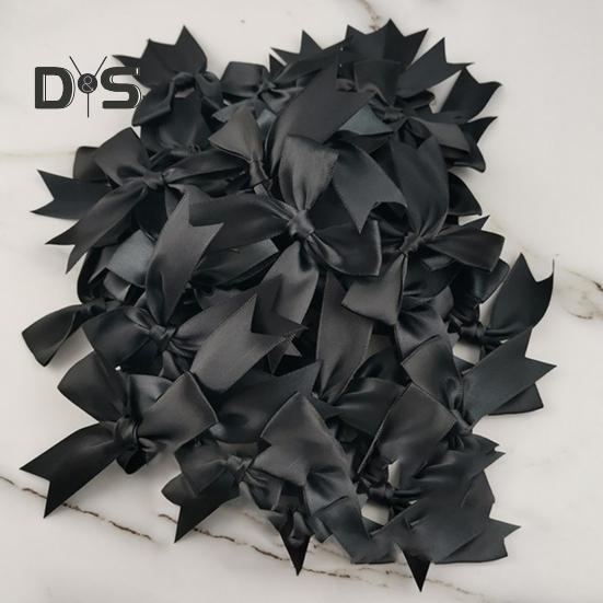 50 шт. бантов из атласной ленты 3,3 дюйма банты для поделок для упаковки подарков свадебного декора шитья скрапбукинга своими руками поделки аксессуары для волос