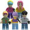 Hot KPOP Demon Hunters Cartoon Dolls Building Blocks Kawaii Action Figure Assembly Toy Children's Educational Toys Gifts
