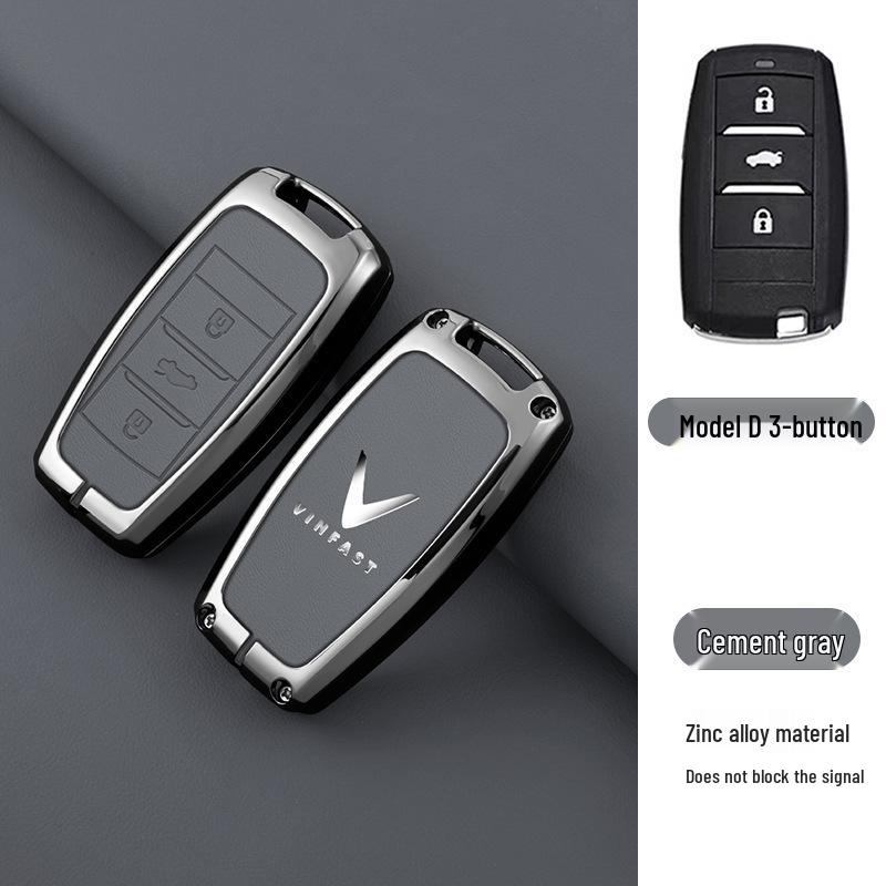 Китайский чехол для ключа для Vinfast Zhonghua V5 Junjie H530 - Металлический корпус с пряжкой от потери