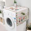 Nordic Washing Machine Cover Green Leaf Washing Machine Dust Cover Oven Microwave Refrigerator Protecor Modern Home Decor