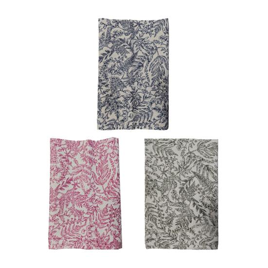 Plant Leaf Print Tablecloth Soft Fabric Foldable Napkin Cloth Boho Style Table Mat Dining Table Kitchen Home Party Wedding Bar Decor