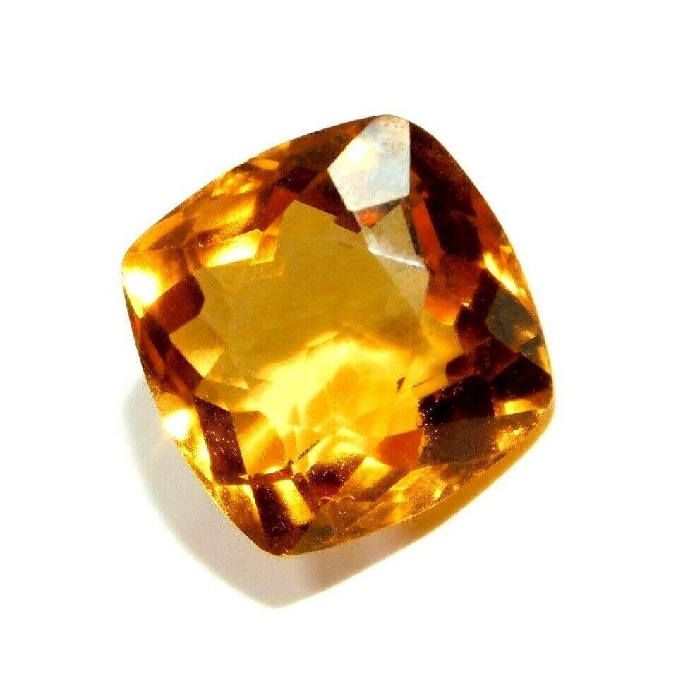 Finest Quality,Natural Yellow Sapphire Faceted Cushion 10.20 Ct Gems