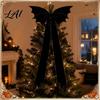 Decorative Ornaments for Porch Halloween Bat Bow Garden Decor Christmas Tree Topper Hanging Ornament Party Spooky Holiday Decoration Indoor Outdoor