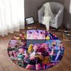 K-POP D-Демоны H-Охотники Круглый ковер для детской комнаты Розовый игровой коврик Мягкий Нескользящий Ковер для Спальни для Девочек Мальчиков Персонализированный Напольный Коврик