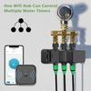 Automatic Water Timer with Gateway Dual Garden Hose Watering System Remote Sprinkler Programmer Support Alexa