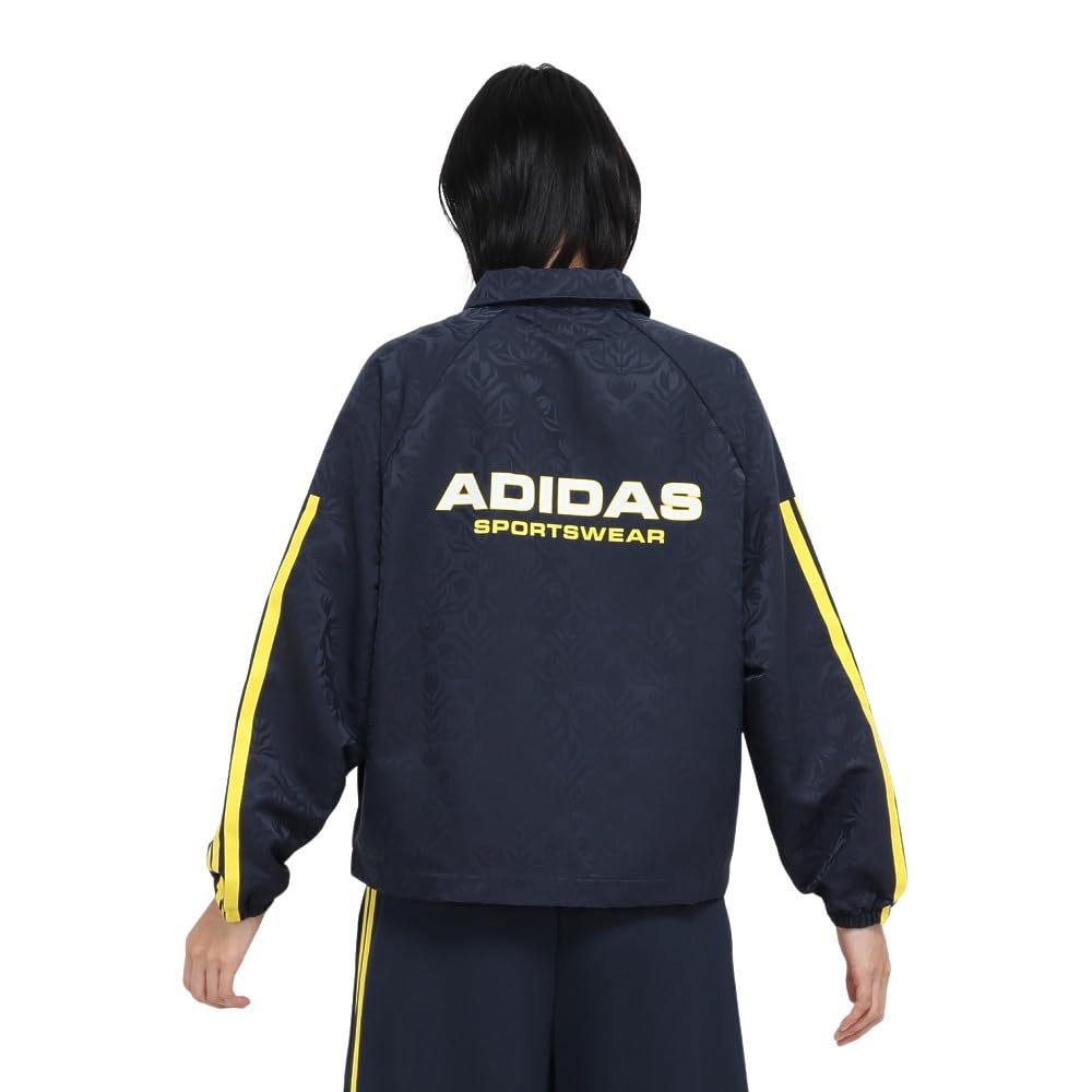 Тренерская куртка Adidas Tiro, Женская KKP06, Чернильный Аврора/Ярко-желтый (KB7635), Размер M