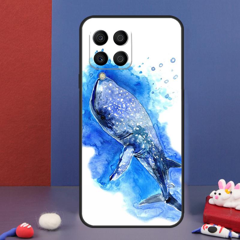 Чехол-рыбка с китовыми акулами для Samsung Galaxy M54 M34 M14 M21 M31 M51 M12 M32 M52 M13 M23 M33 M53 M20 M30s