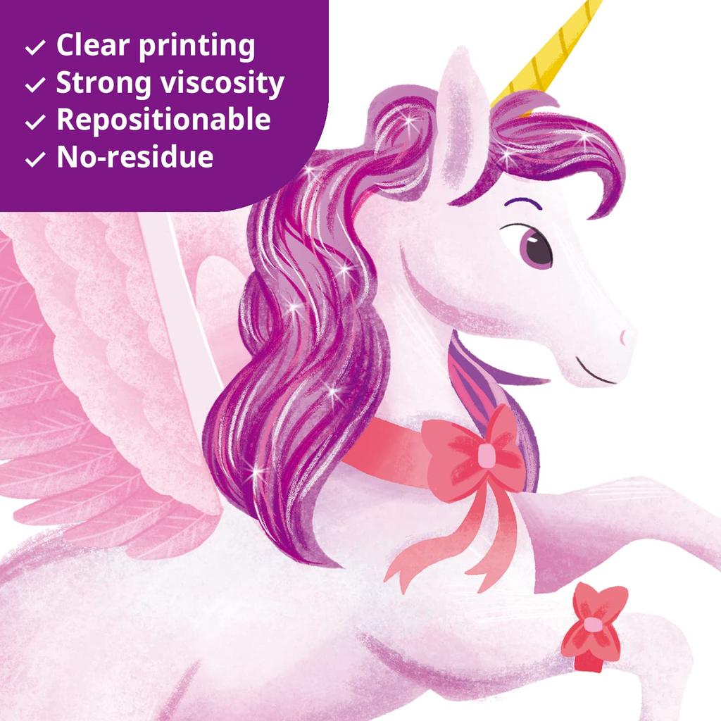 DECOWALL Единорог и Радуга Наклейка на стену Деко Детский сад Детская комната DIY Наклейка на стену Наклейка на стену Наклейка на стену Наклейка для мальчиков и девочек Детская ванная комната