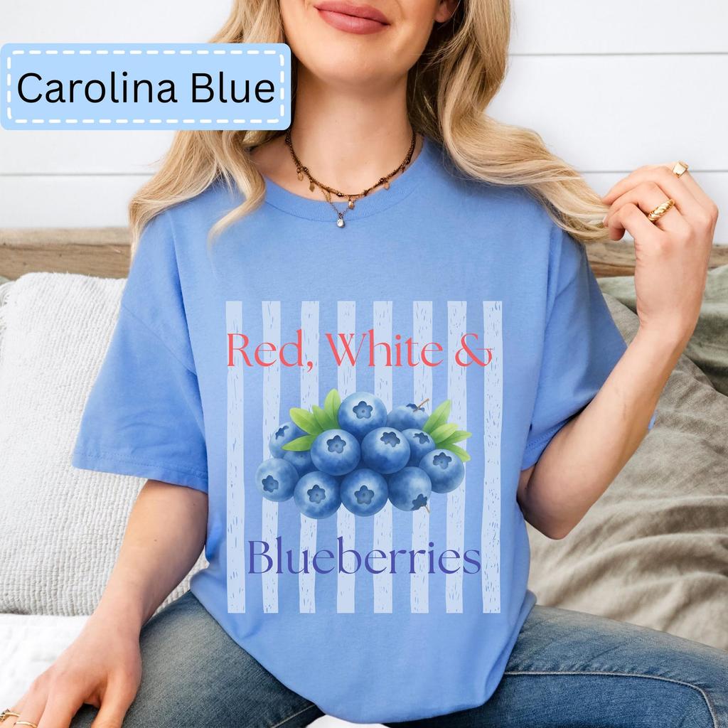 Red White & Blueberries T-Shirt | Patriotic Shirt | Fourth of July | Independence Day | Memorial Day | Labor Day