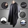 1pc Professional Barber Cape Hair Cutting Cape Waterproof Silicone Collar Transparent Anti Static Salon Cape Eagle Shawl Style