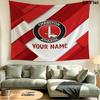 Custom Name Charlton Athletic Printed Tapestry – Wall Hanging for Bedrooms, Dorms, and Home Decor